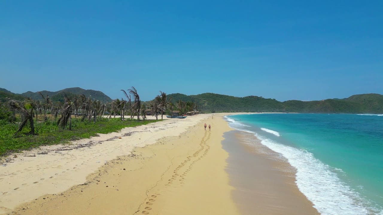 Lancing Beach in South Lombok